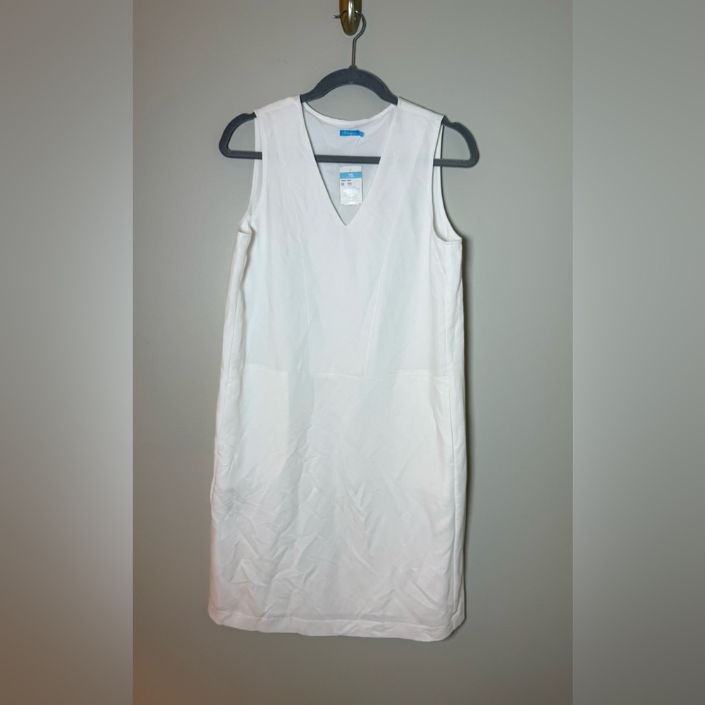 J. McLaughlin Emmett White V-Neck Dress‎ - Size: M